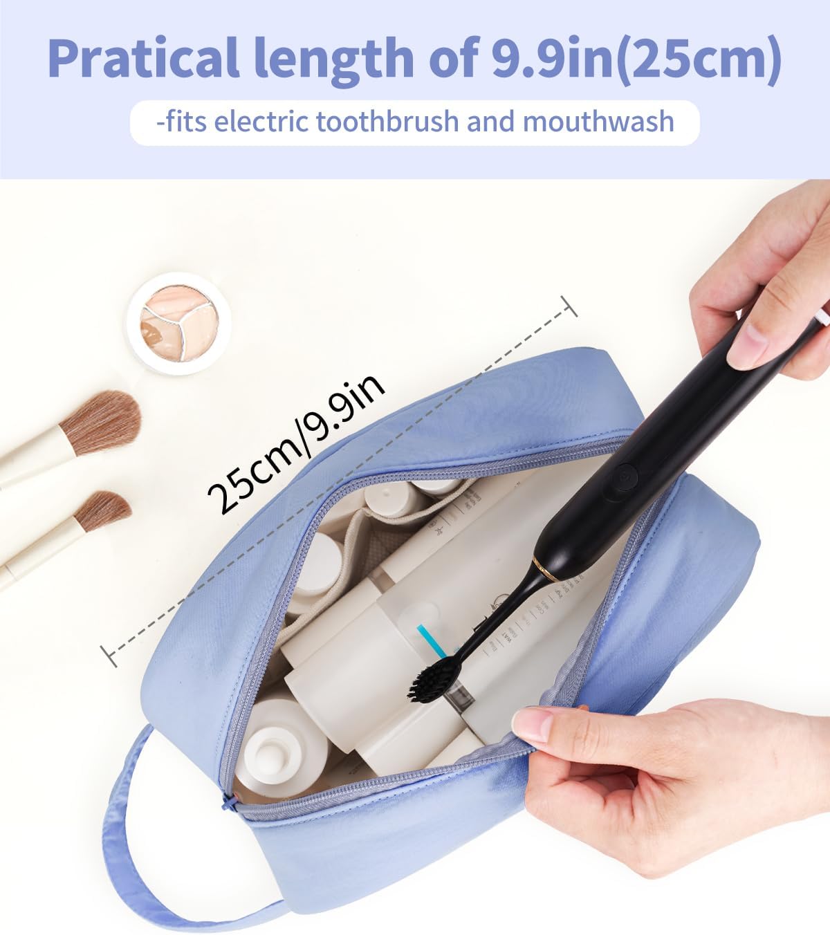 Narwey Travel Toiletry Bag for Women Traveling Dopp Kit Men Travel Bag for Toiletries Cosmetic Bag Makeup Bag Medicine Bag for Traveling