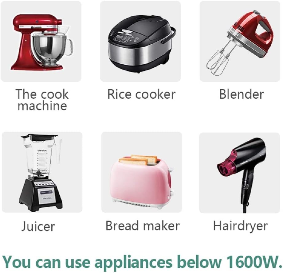 120V to 100V Voltage Converter 1600watts Step Down toroidal Voltage Converter for Japan appliances Used in US［CE, CQC Certified］