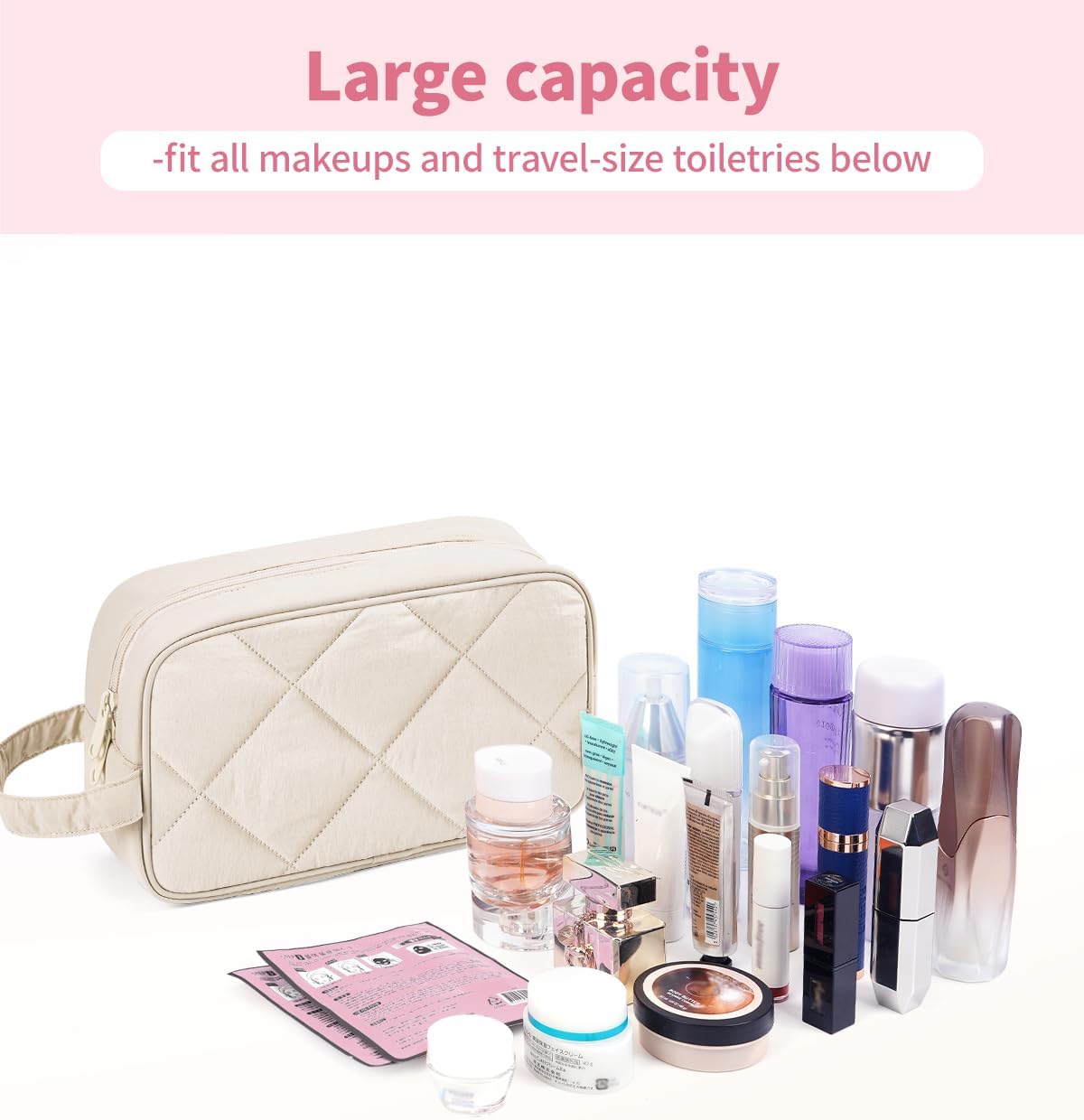 Narwey Travel Toiletry Bag for Women Traveling Dopp Kit Men Travel Bag for Toiletries Cosmetic Bag Makeup Bag Medicine Bag for Traveling