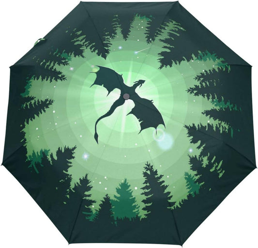 Automatic Umbrella One Touch Auto Open and Close Button Compact Travel Umbrella for Women Men Kid