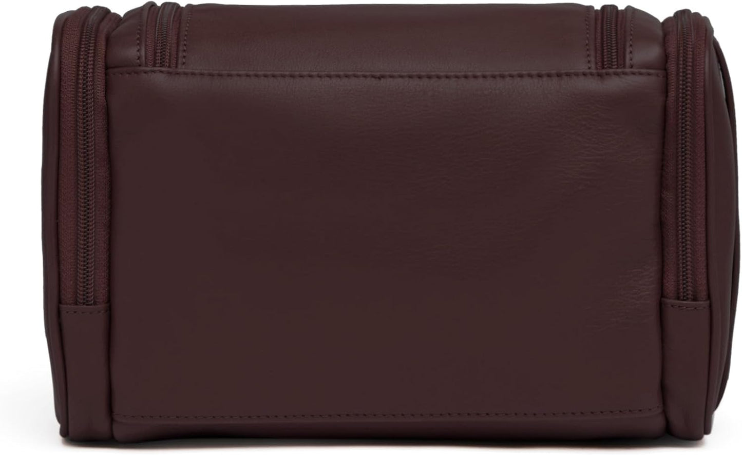 Leatherology Brown Small Hanging Toiletry Kit – Compact Leather Travel Organizer with Interior Zip Pockets, Mesh Pouches & Hanger | Full-Grain Leather Toiletry Bag for Men & Women