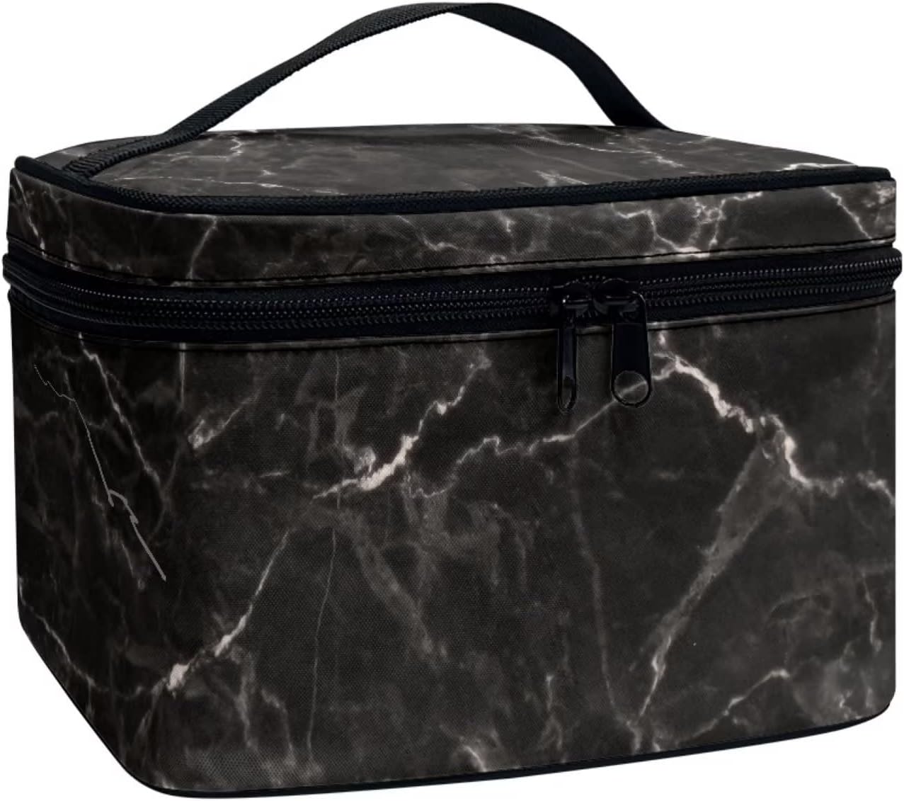 JoyLamoria Marble Print Cosmetic Bag Printed Handbag Coin Purse Wallet Tote Pouch