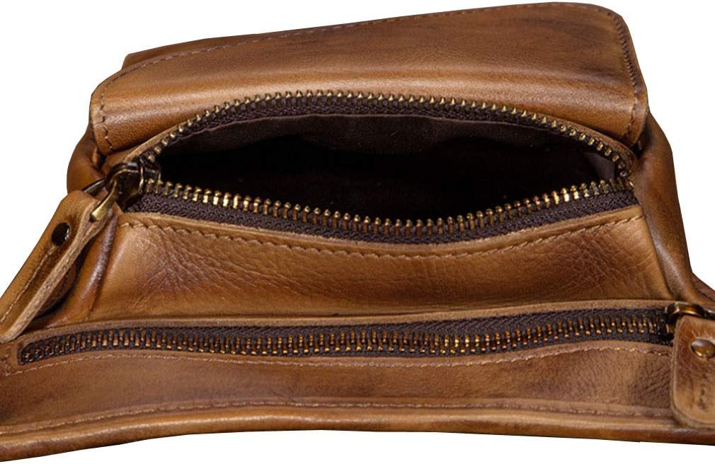 Leather Waist Pack Drop Leg Bag for Men Women Belt Bumbag Multi-Purpose Motorcycle Bike Outdoor Sports Tactical Cycling Riding Hiking Camping Pouch