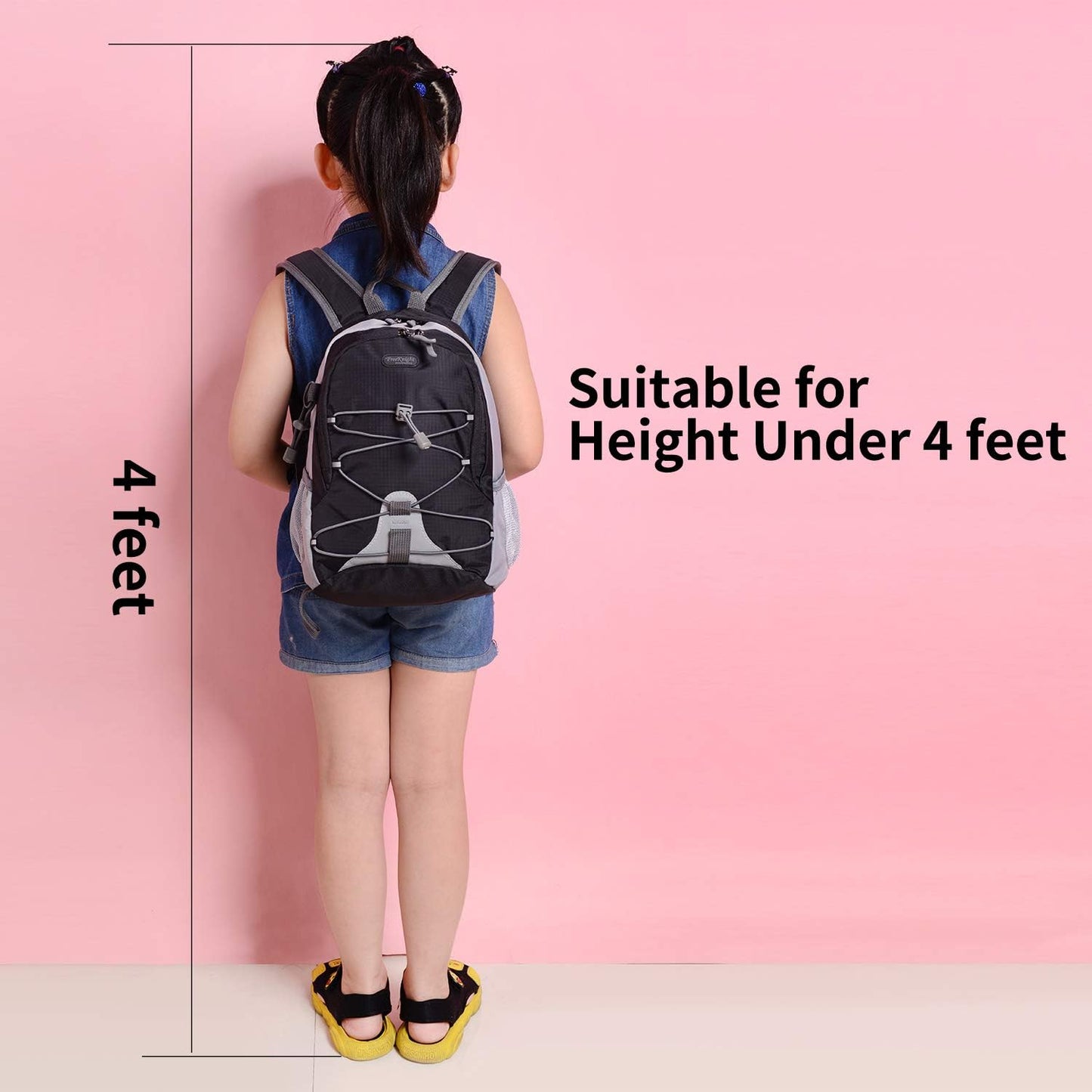 10L Small Hiking Backpack for Kids Ages 3-6 Girls Boys Under 4 feet, Mini Waterproof Outdoor Sport Travel Camping Daypack