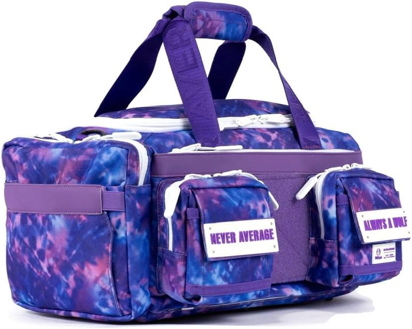 WOLFpak 20L Mini Duffle Bag for Gym & Travel | Waterproof Carry-On Weekender Bag with Shoe Compartment, Hard Bottom, and Tactical Molle System (Ice)