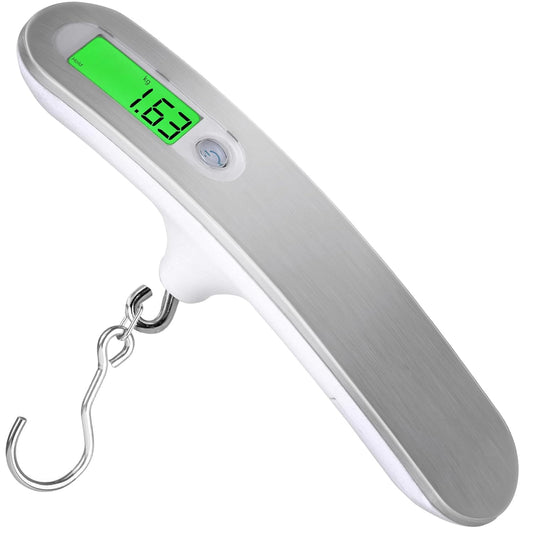 110 lbs Luggage Weight Scale Digital High Precision Scale Portable Handheld Scale with g/oz/kg/lb Travel Accessories Scale Luggage Scale Cover Backlit LCD Display