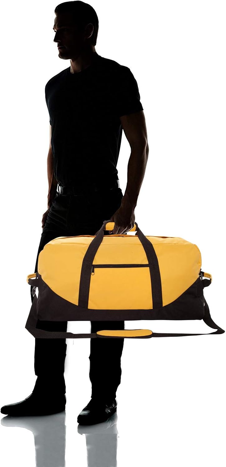 DALIX 25" Big Adventure Large Gym Sports Duffle Bag (Black Grey Navy Blue Red Camo)