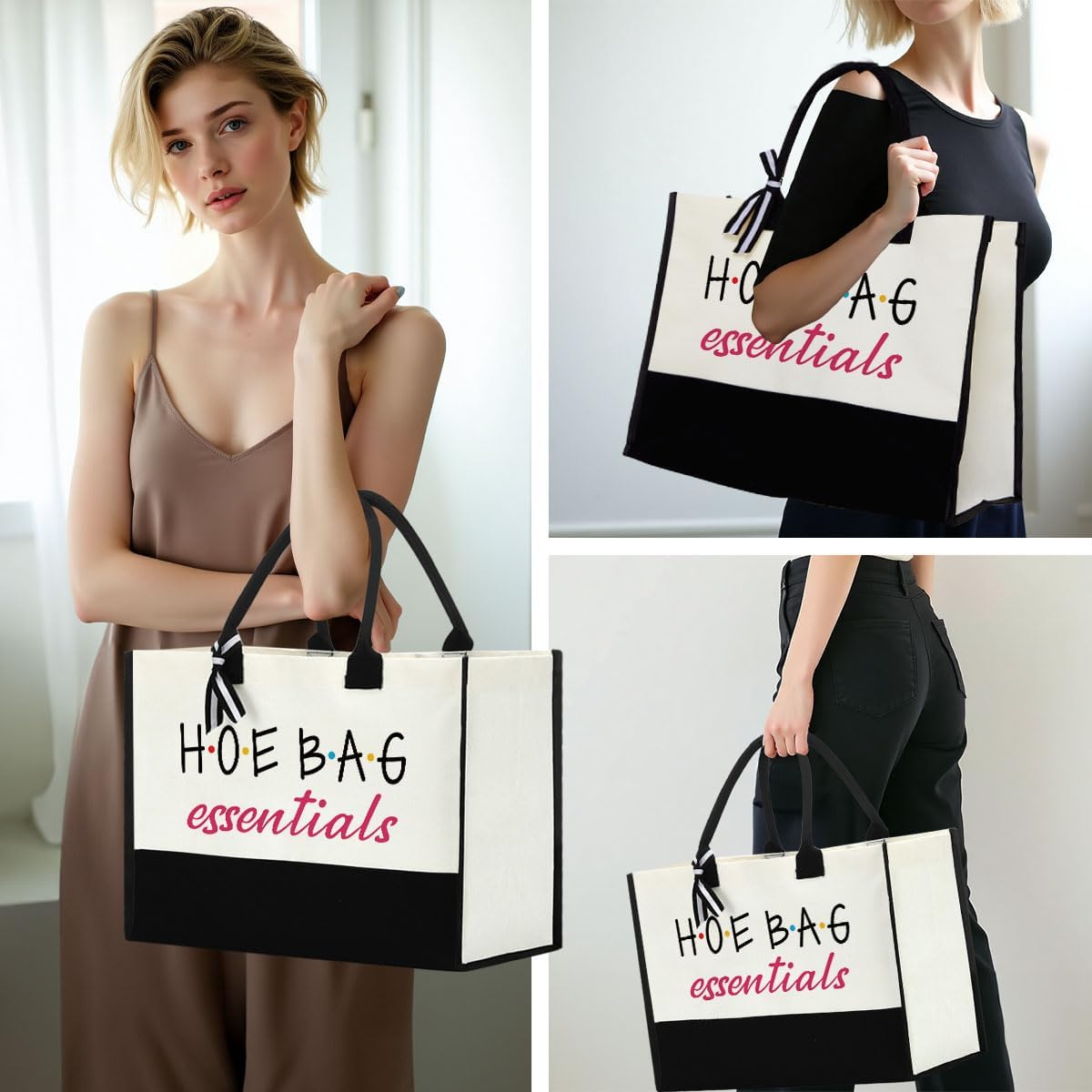 Funny Retirement Tote Bag Gift for Women - Unique Cool Party & Hoe Bag Design Gift Ideas for Best Friends