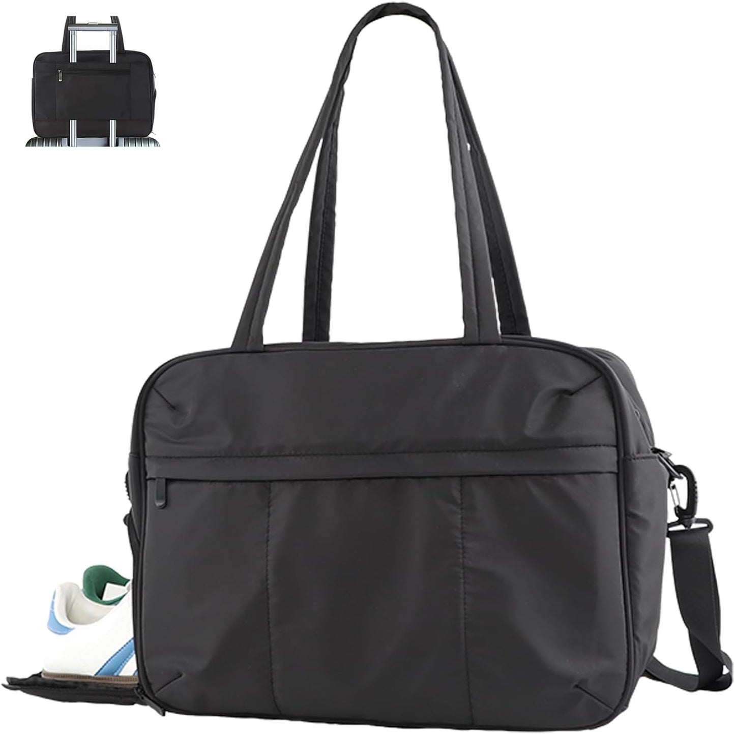 U+U Gym Bag for Women, Duffle Bag with Shoe Compartment Travel Carry on Weekender Bag, Personal Item Travel Bag for Overnight, Water Resistant