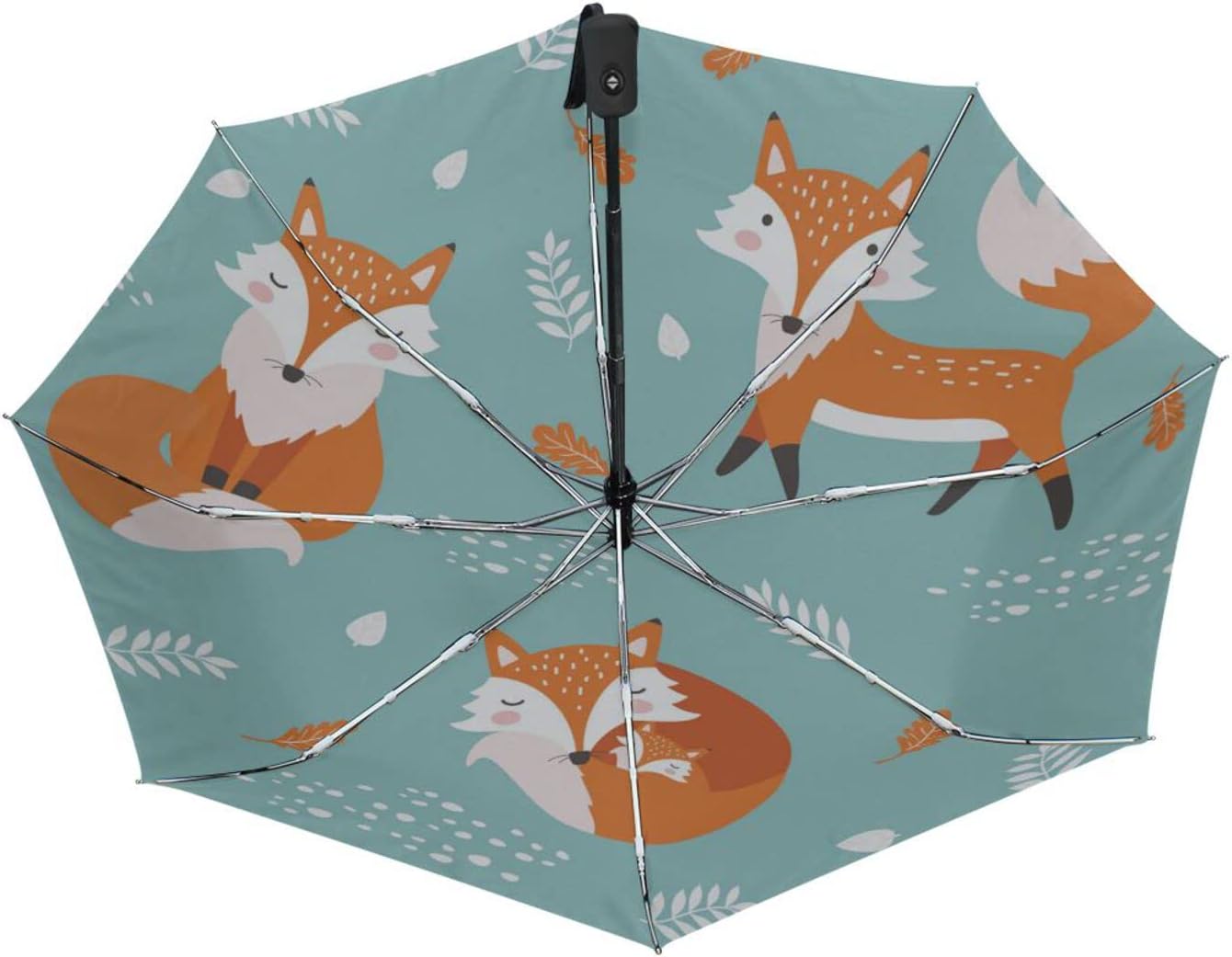 Automatic Umbrella One Touch Auto Open and Close Button Compact Travel Umbrella for Women Men Kid