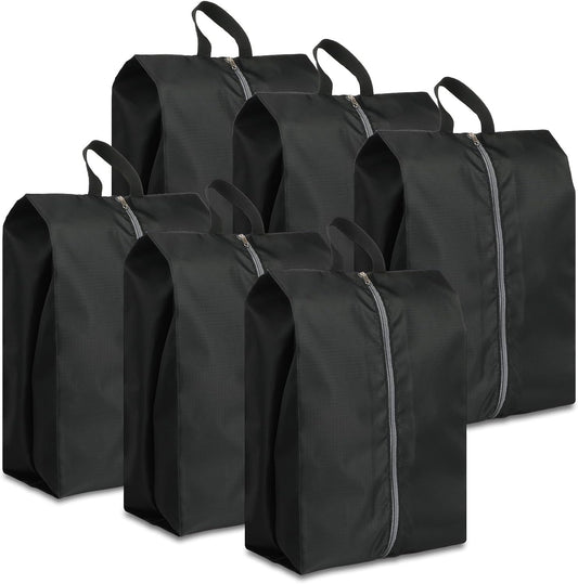 Shoe Bags for Packing, Set of 6 Large Waterproof Portable Shoe Bags with Zipper - Travel Essentials for Women and Men