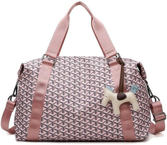 Sports Duffel Bag Travel Bag Weekender Bag Overnight Duffel Bag Gym Bag With Wet Pocket Pink