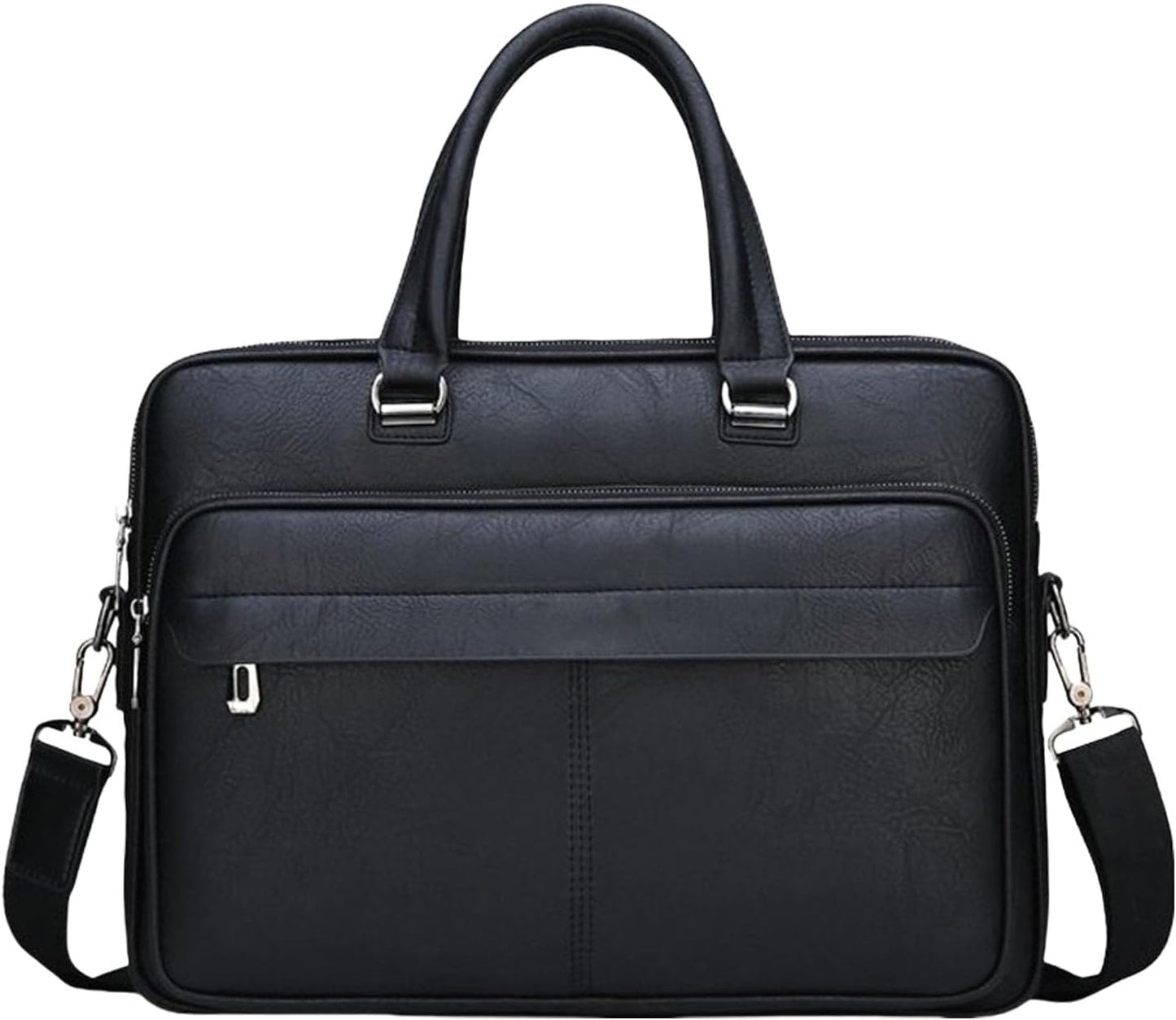 leather Laptop Bag for Men 16 inch Briefcase Waterproof,Computer Handbags Shoulder Crossbody Laptop Bag Business