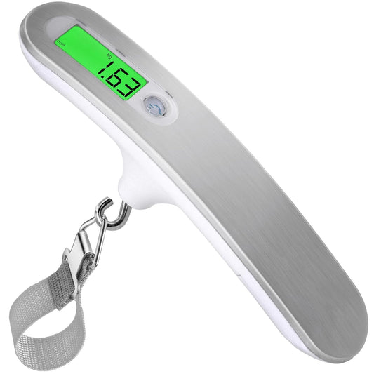 110 lbs Luggage Weight Scale Digital High Precision Scale Portable Handheld Scale with g/oz/kg/lb Travel Accessories Scale Luggage Scale Cover Backlit LCD Display