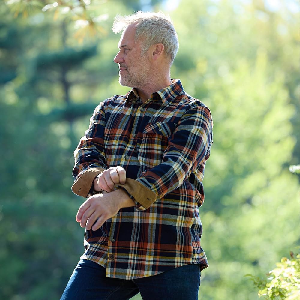 Legendary Whitetails Men's Flannel Shirt Long Sleeve Button Down 100% Cotton