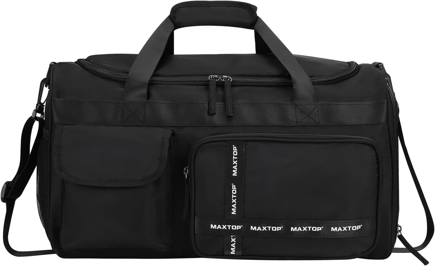 MAXTOP Gym Bag for Women Men Travel Duffle Bag Large Capacity Carry On Weekender Overnight Bag With Shoe Compartment Gym Tote Dry Wet Separation Duffel Bag for Travel