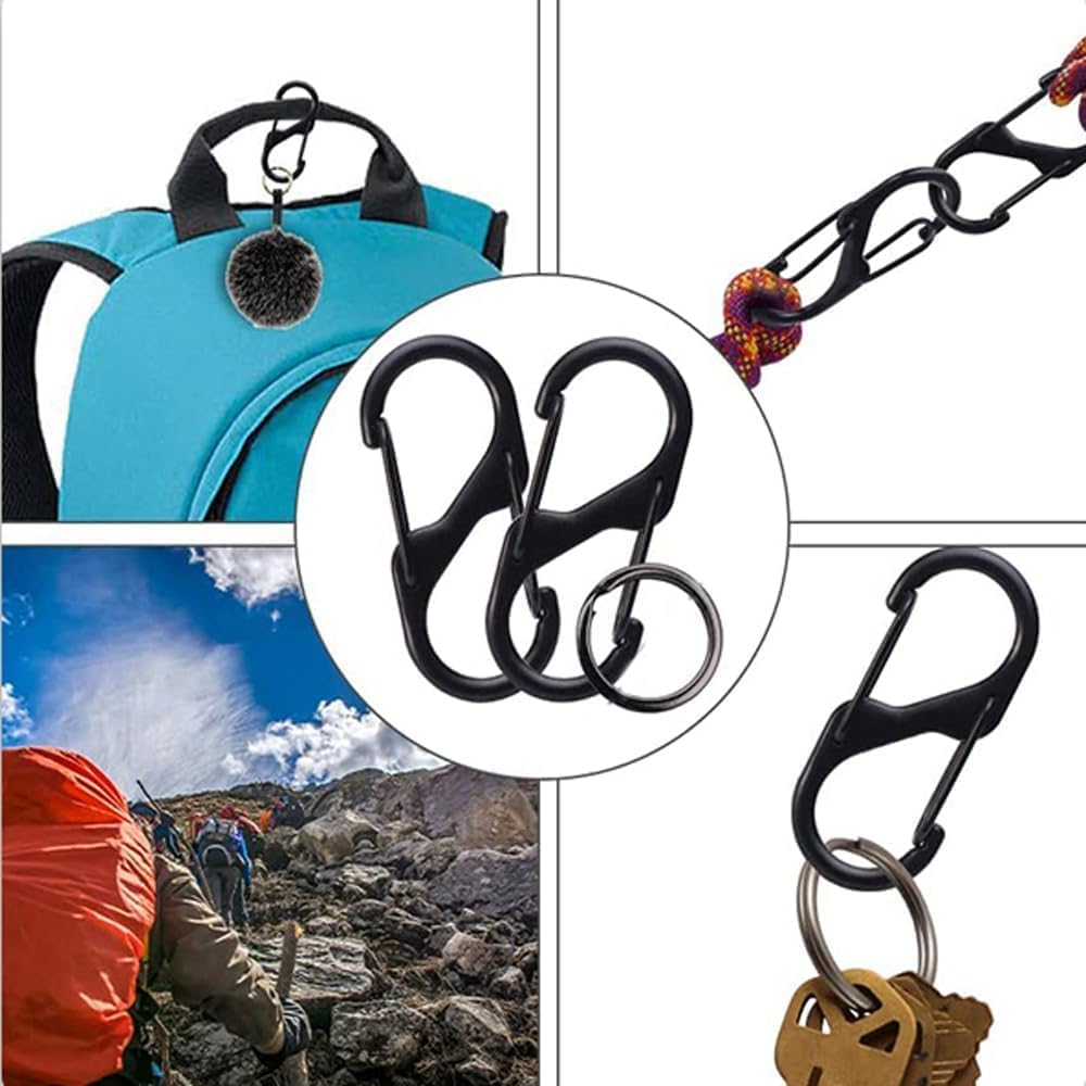 15pcs Zipper Clip Theft Deterrent, Double Opening Backpack Zipper Lock, Zipper Pull Replacement Anti Theft for Luggage