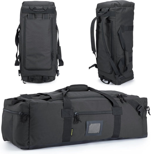 86l Large Duffel Bag For Travel, Gym & Sports - Water Repellent Polyester, Hidden Straps, Shoe Compartment - Perfect Luggage Duffle Bag Or Backpack For Men & Women