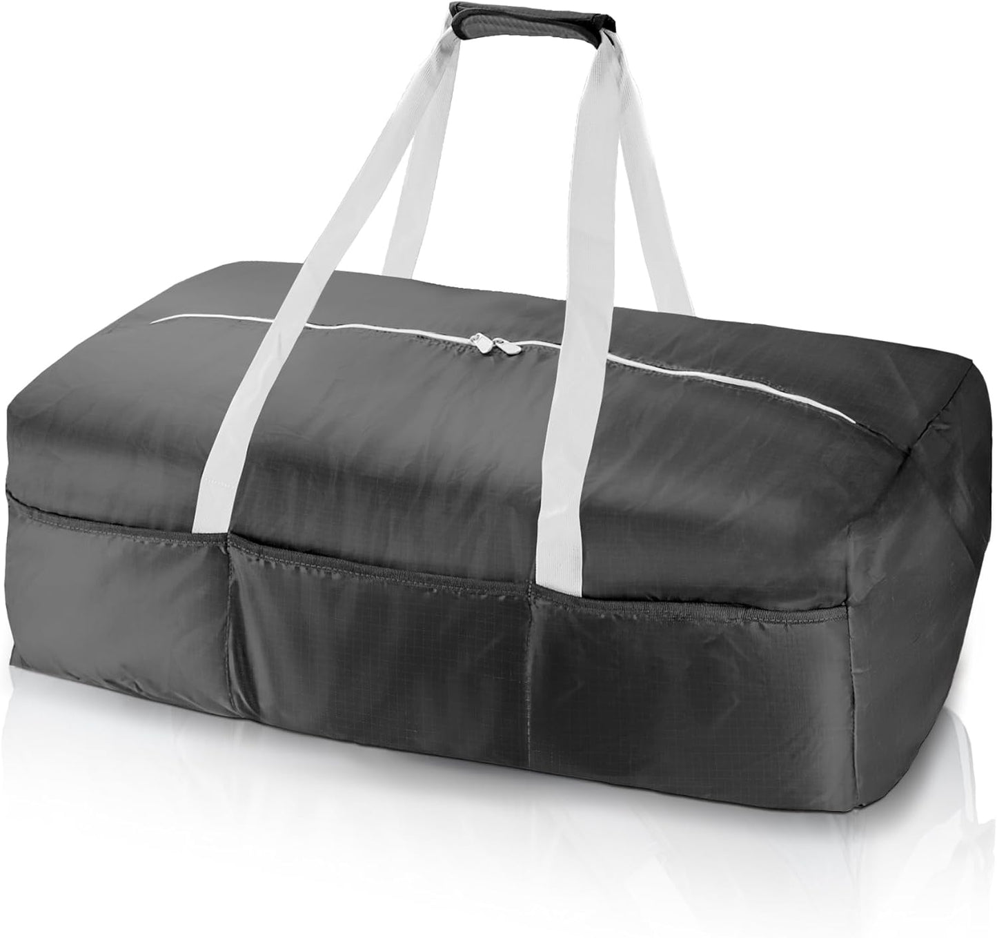125L Foldable Duffel Bag, Lightweight and Waterproof for Travel - Black