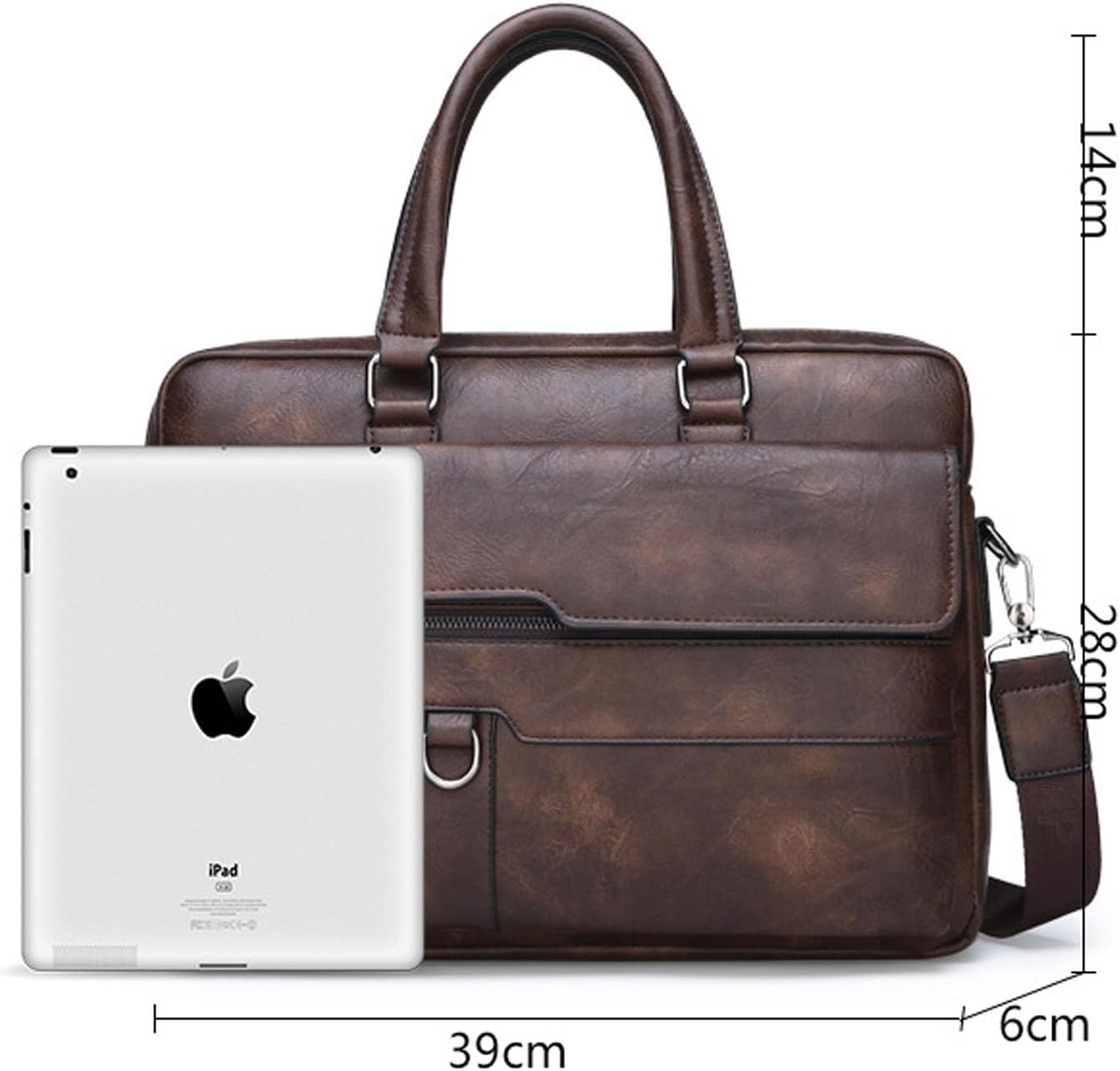 leather Laptop Bag for Men 16 inch Laptop Briefcase Waterproof,Handbags Shoulder Crossbody Bag Business