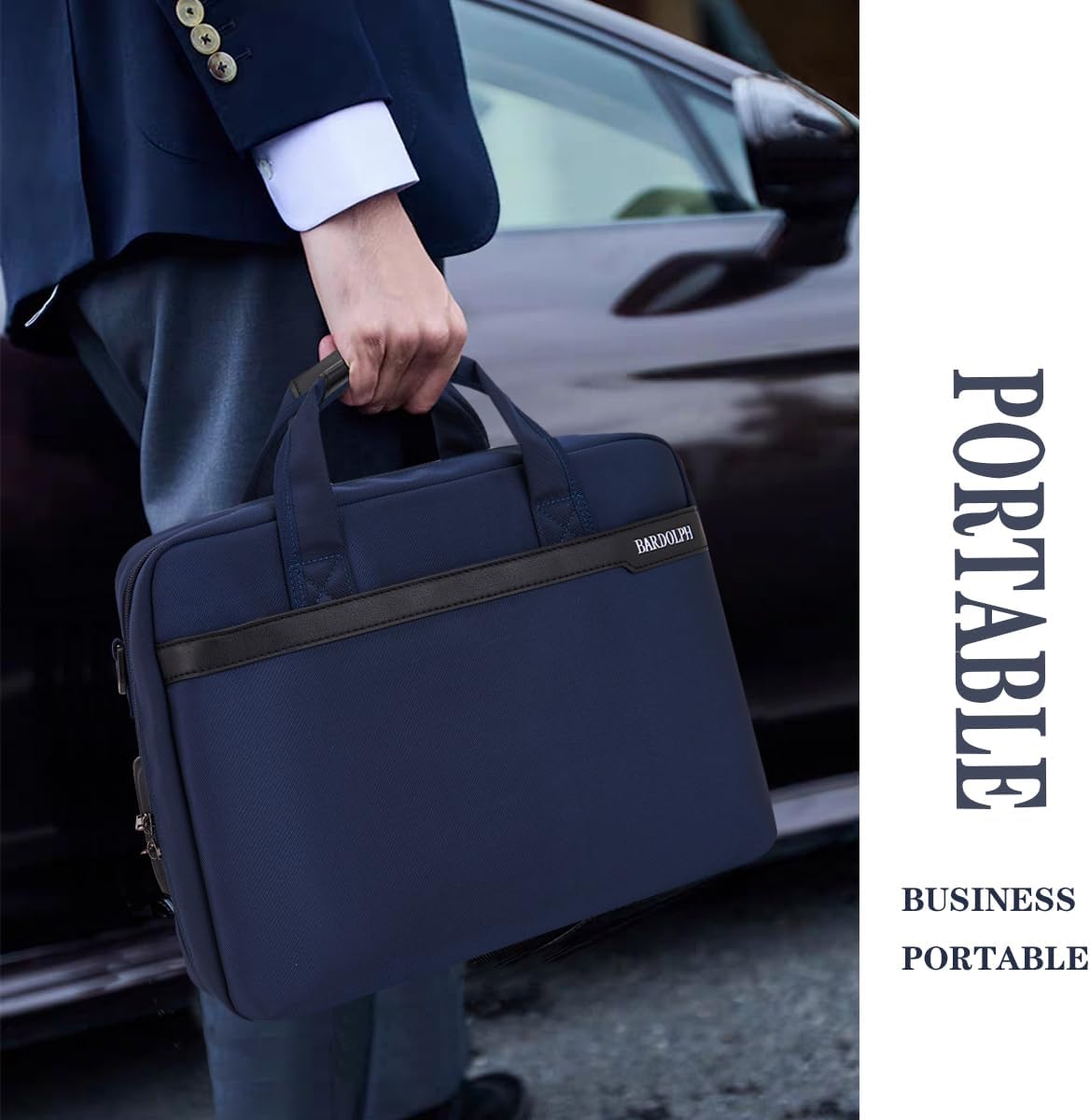 BARDOLPH Heavy Duty Accordian File Organizer with Handle