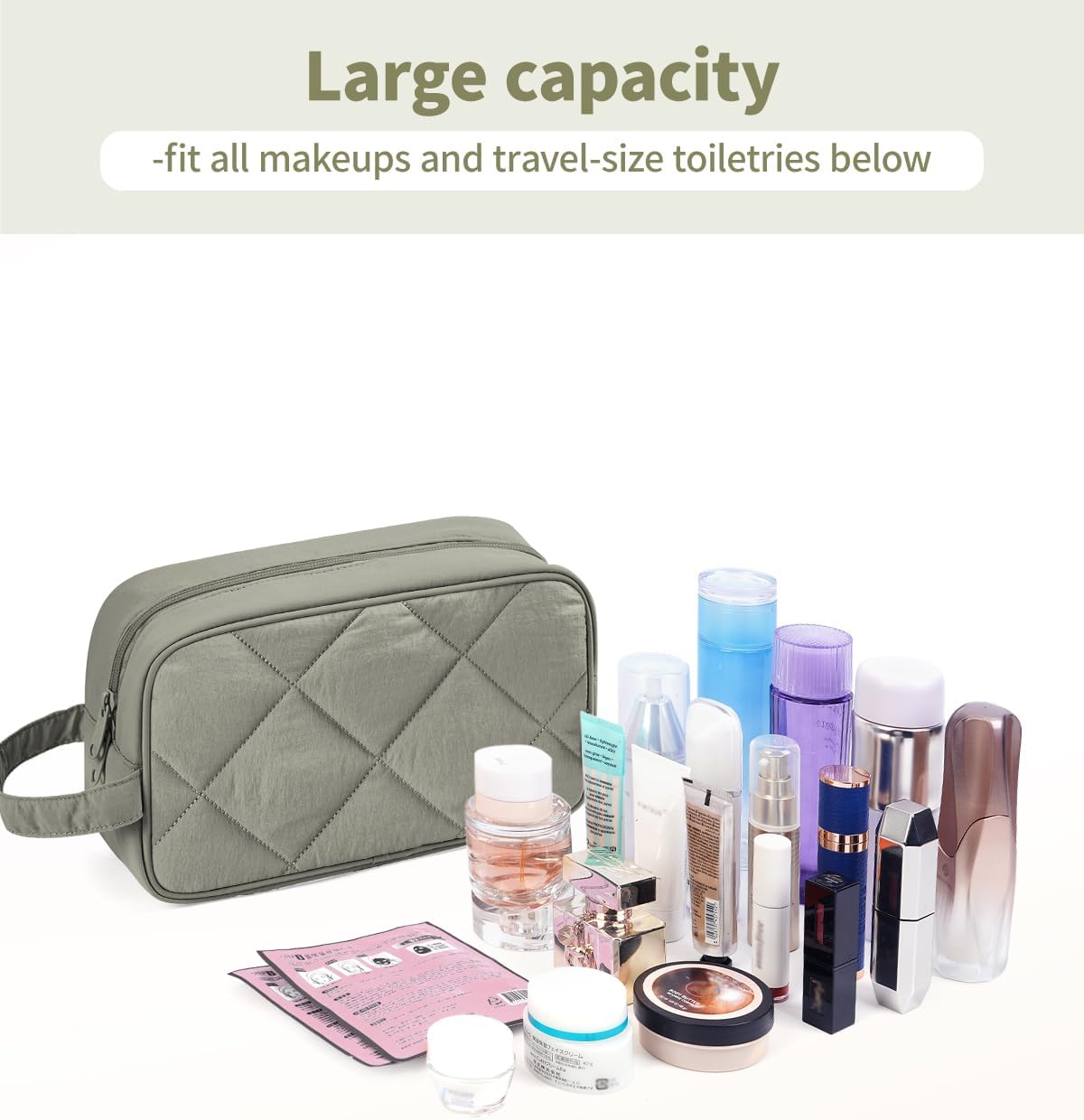 Narwey Travel Toiletry Bag for Women Traveling Dopp Kit Men Travel Bag for Toiletries Cosmetic Bag Makeup Bag Medicine Bag for Traveling