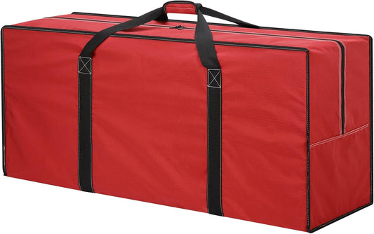 155L Extra Large Duffle Bag - 42 inch Heavy Duty & Water Resistant Duffel Bag Durable Luggage Storage Bag for Camping, Travel, Sports (Red)