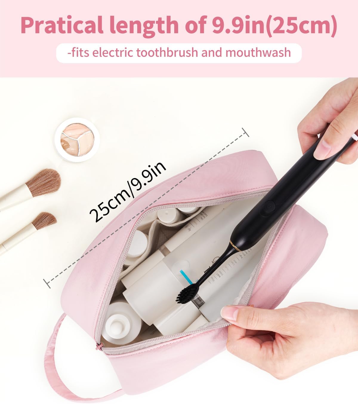 Narwey Travel Toiletry Bag for Women Traveling Dopp Kit Men Travel Bag for Toiletries Cosmetic Bag Makeup Bag Medicine Bag for Traveling