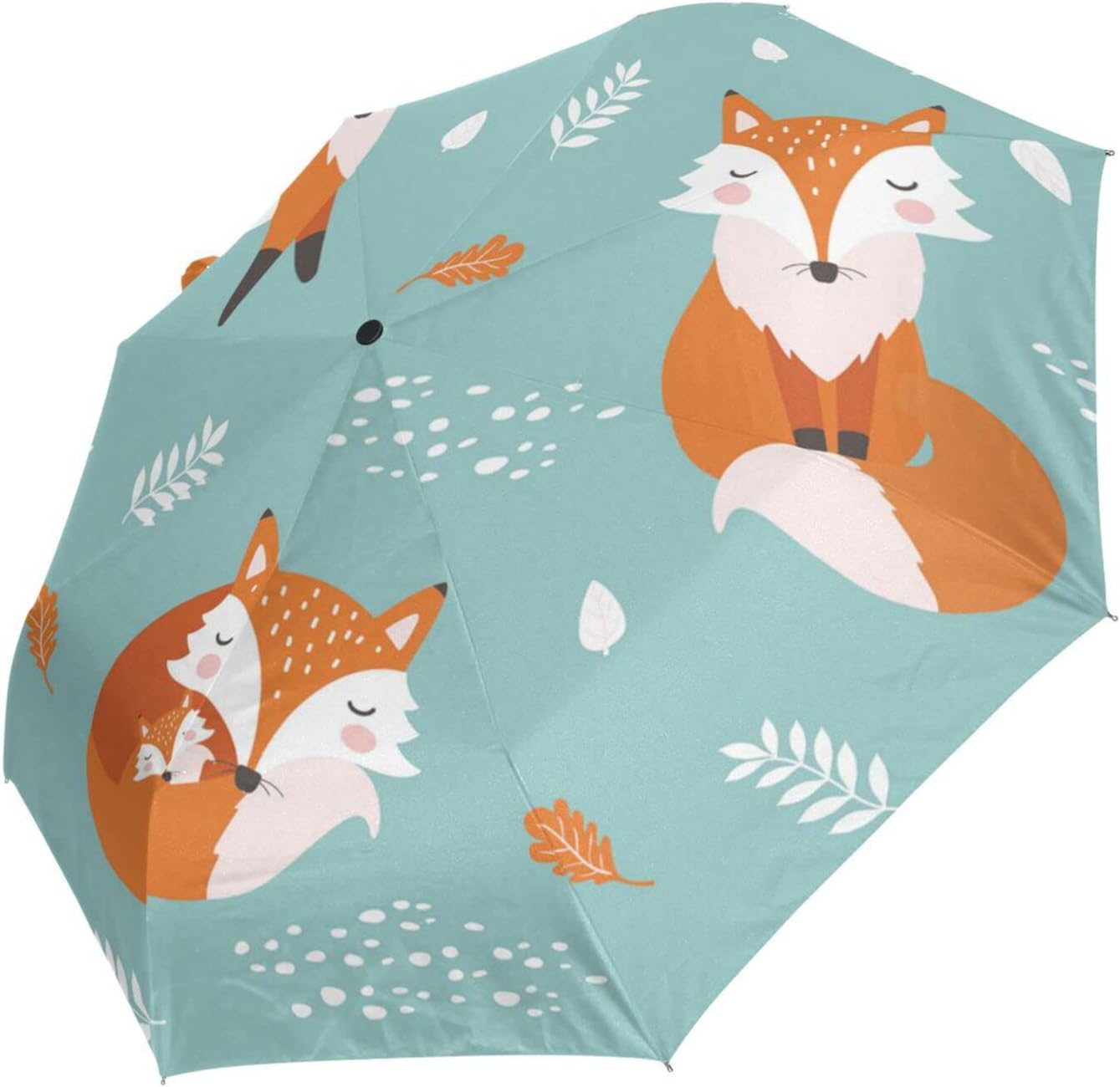 Automatic Umbrella One Touch Auto Open and Close Button Compact Travel Umbrella for Women Men Kid