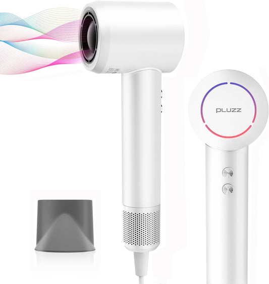 Hair Dryer, High Speed Ionic Blow Dryer with Brushless Motor for Fast Drying, Thermo-Control Quiet Hair Dryers for Women Men Kids, Small Portable Professional Hairdryer, Compact, Travel/Home/Salon