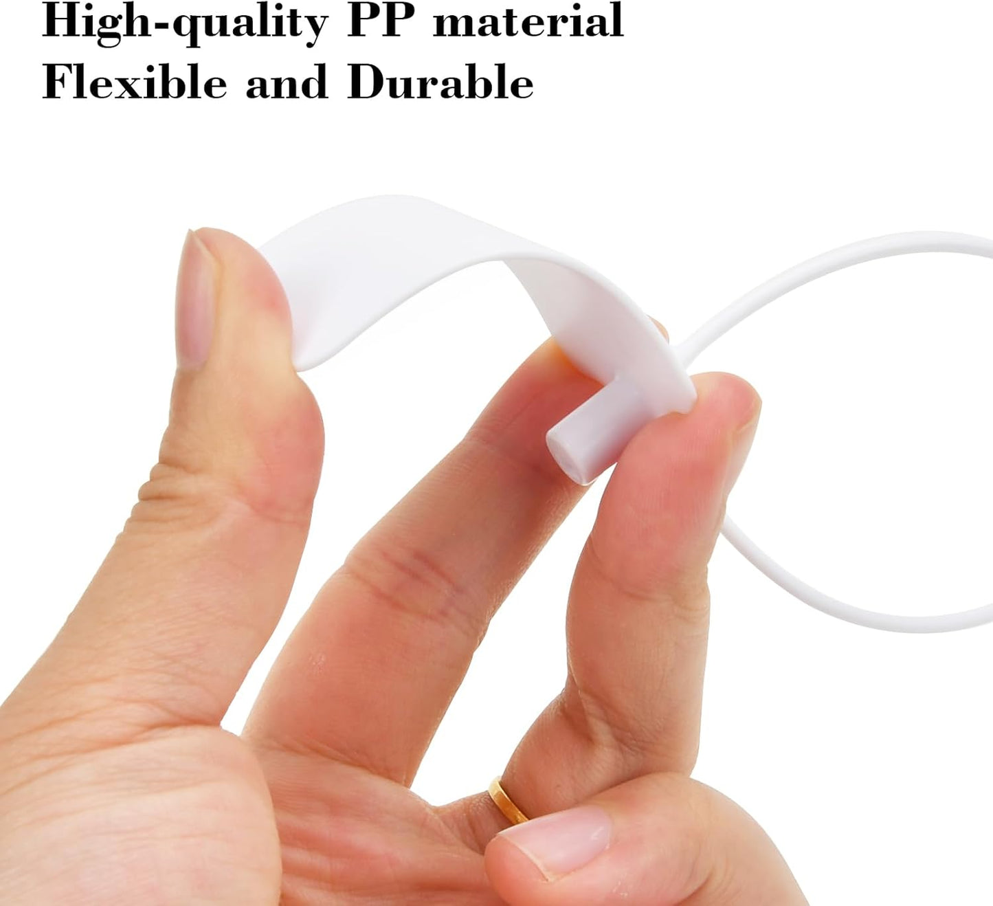 100pcs Luggage Tags Plastic Seals Shipping Label Logistics Use Sign Tie, Sealing Storage Multi Purpose Name ID Tag with Marker for Backpack, Schoolbag, Car Key (White)