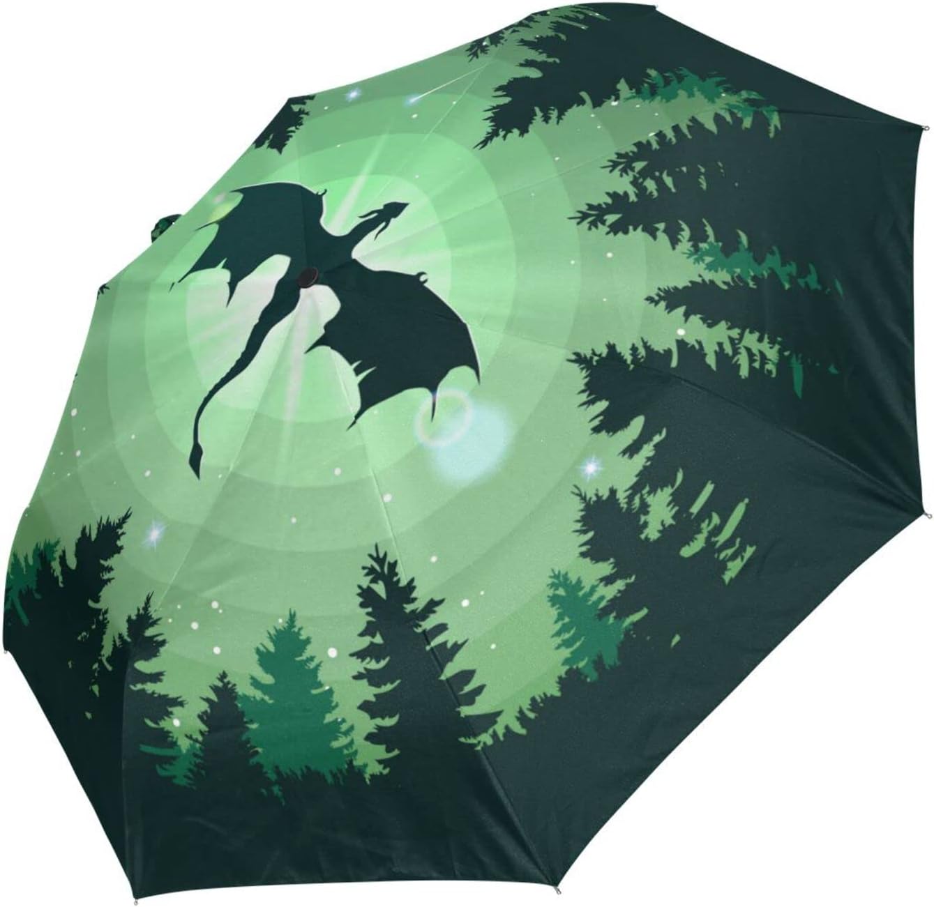 Automatic Umbrella One Touch Auto Open and Close Button Compact Travel Umbrella for Women Men Kid