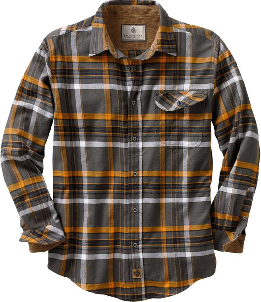 Legendary Whitetails Men's Flannel Shirt Long Sleeve Button Down 100% Cotton