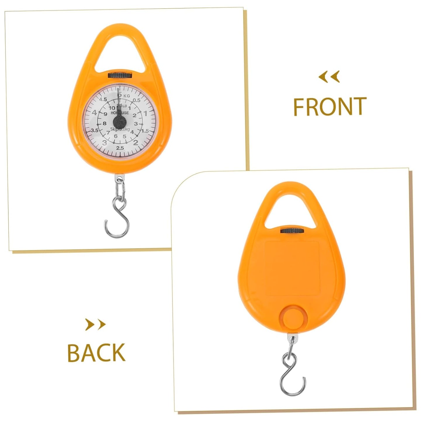 Mini Spring Balance Scale Luggage Scale for Travel Portable Design and Built Hook for Accurate Measurement