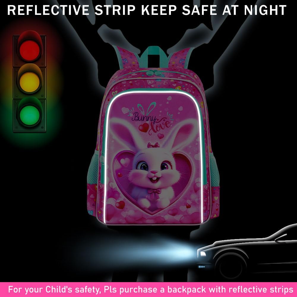 16" Backpack for Girls Boys 4-8, 3Pcs Kids Bookbag Set with Lunch Box, School Bag for Preschool Kindergarten