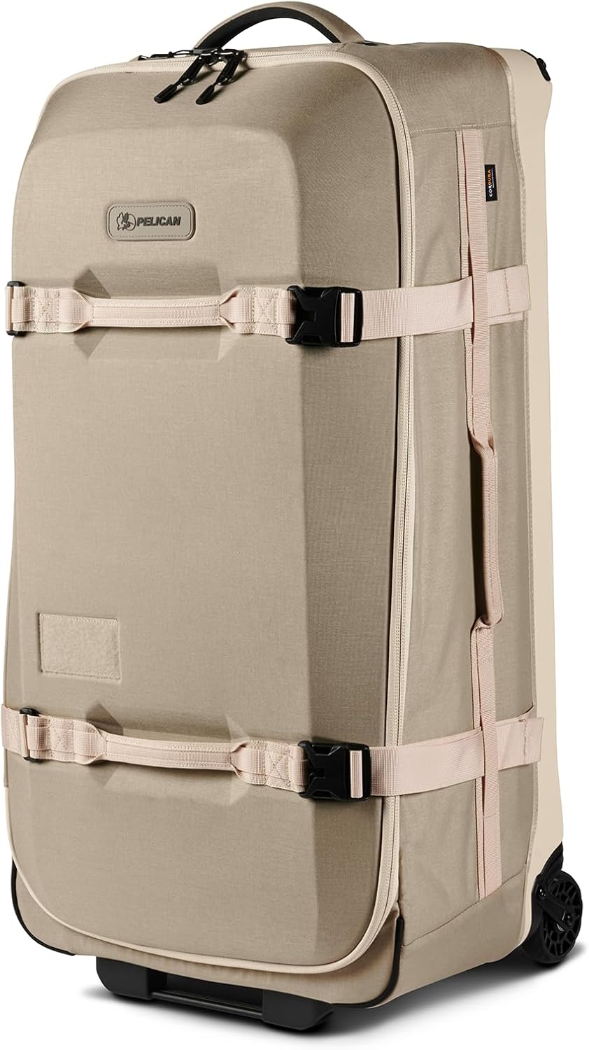 Pelican Aegis Luggage - Check in Duffel Bag with Wheels - 32 Inch Suitcase with Wheels (Sand)