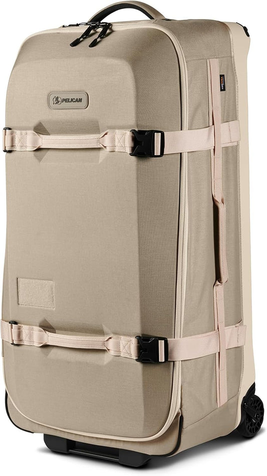 Pelican Aegis Luggage - Check in Duffel Bag with Wheels - 32 Inch Suitcase with Wheels (Sand)