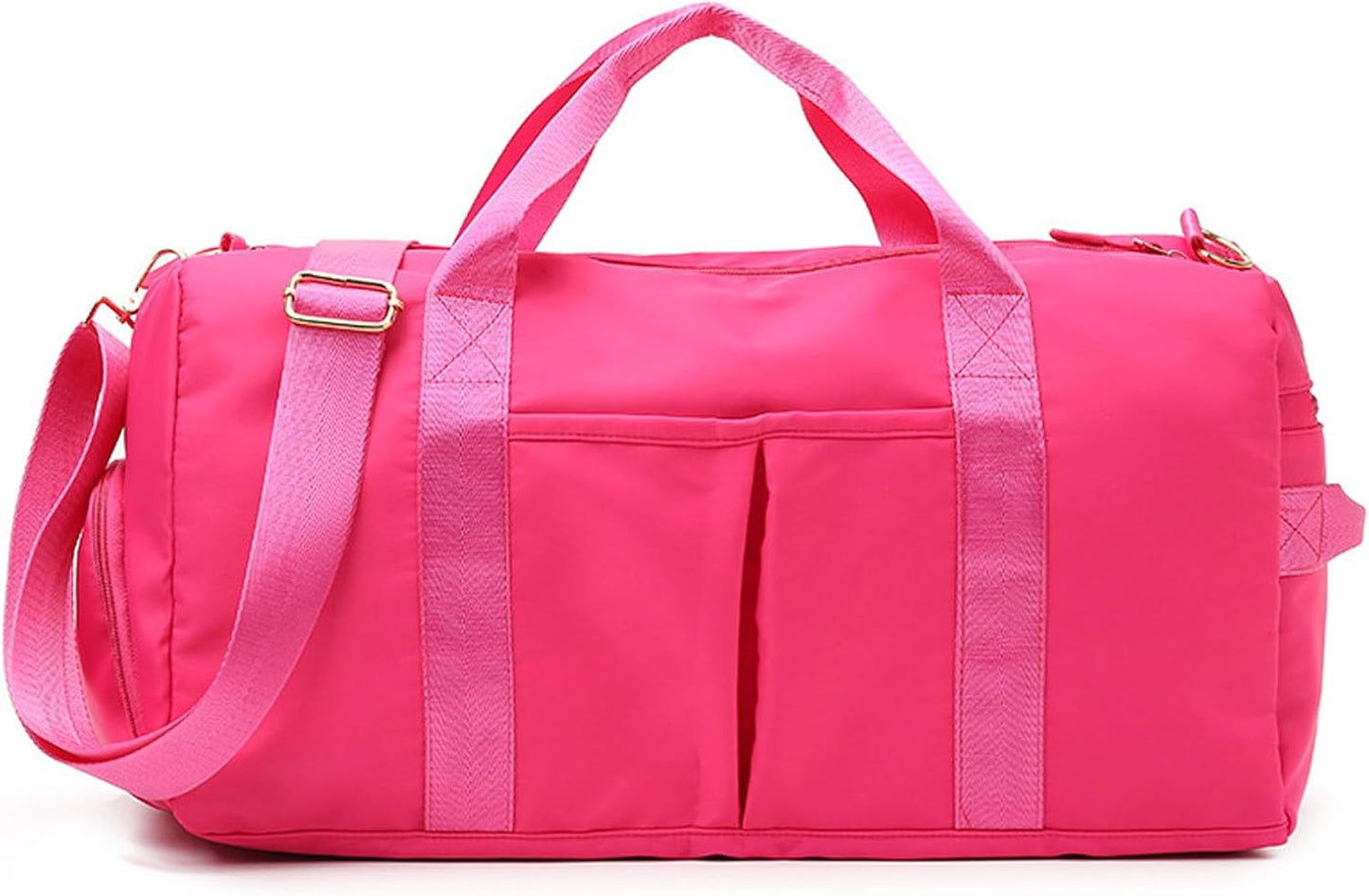 KARRESLY Sports Gym Bag for Women Travel Duffel Bag with Wet Pocket and Shoes Compartment for Training Swim Yoga(Red1)