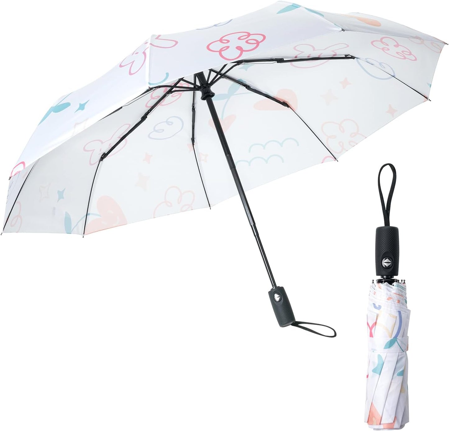 Mr. Pen- Windproof Travel Umbrella, Automatic Umbrellas for Rain, Compact