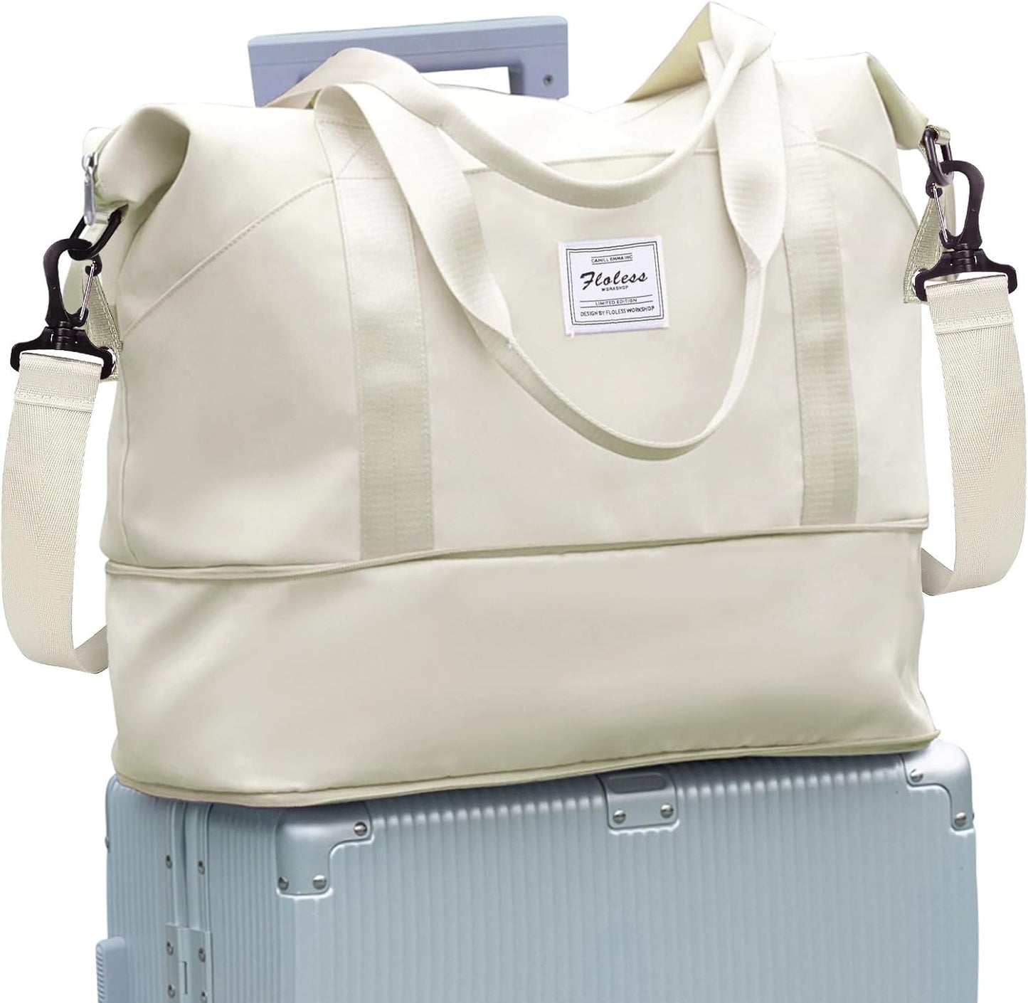 Travel Duffel Bag, Sports Tote Gym Bag, Shoulder Weekender Overnight Bag for Women