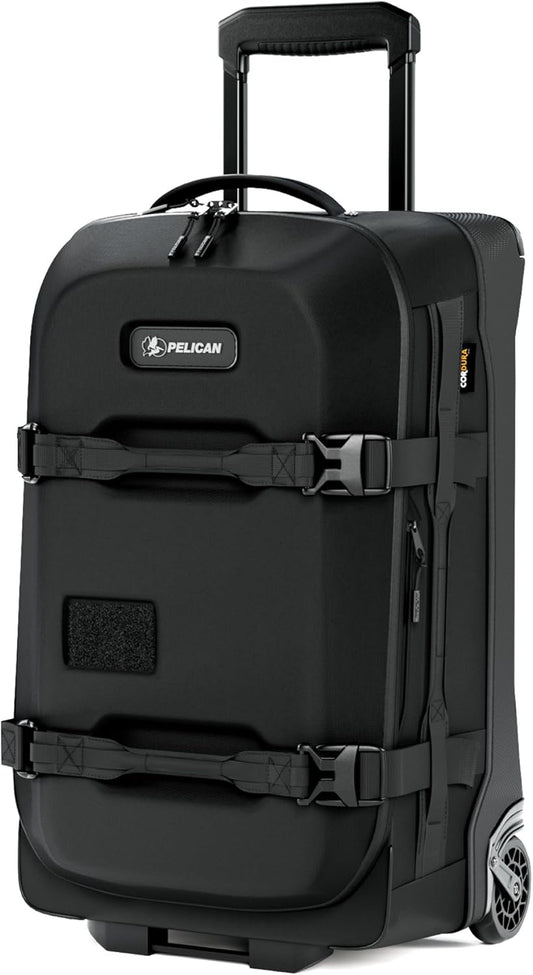 Pelican Aegis Luggage - Carry On Duffel Bag with Wheels - 22 Inch Carry On Bag - Airline Approved (Black)