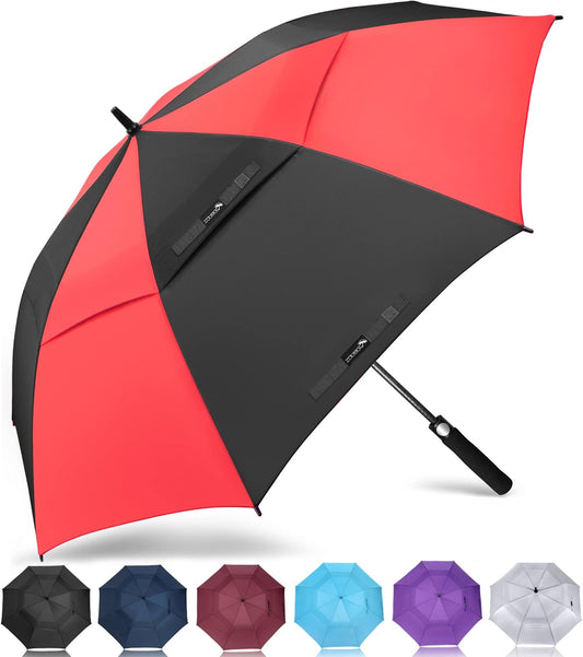 ZOMAKE Golf Umbrella Windproof, Extra Large Oversized Heavy Duty Double Canopy for Rain, Sports Games & Push Cart(51/54/62/68/72Inch)