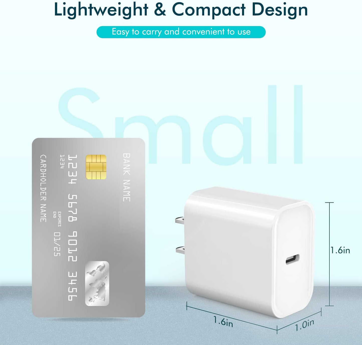 10FT Woven Cable for Apple 17 16 15, 60W 10Foot USB C to Type C Braided Charger Cable Cord & 20W USB C Charger Block Cube Travel Plug Super Quick Charging for iPhone 17 16 15/Plus/Pro/Pro Max,iPad Pro