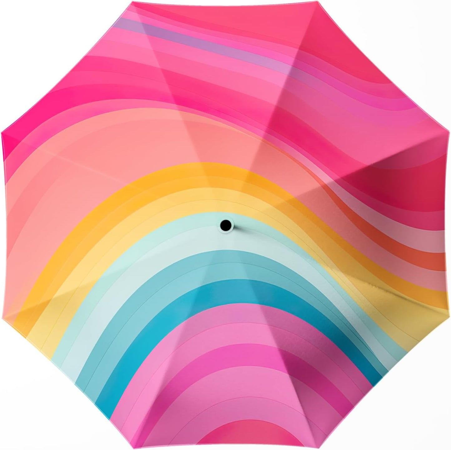 Small Compact Travel Automatic Folding Umbrella for Women, Portable Lightweight, Rain, Wind, UV Sun Shade