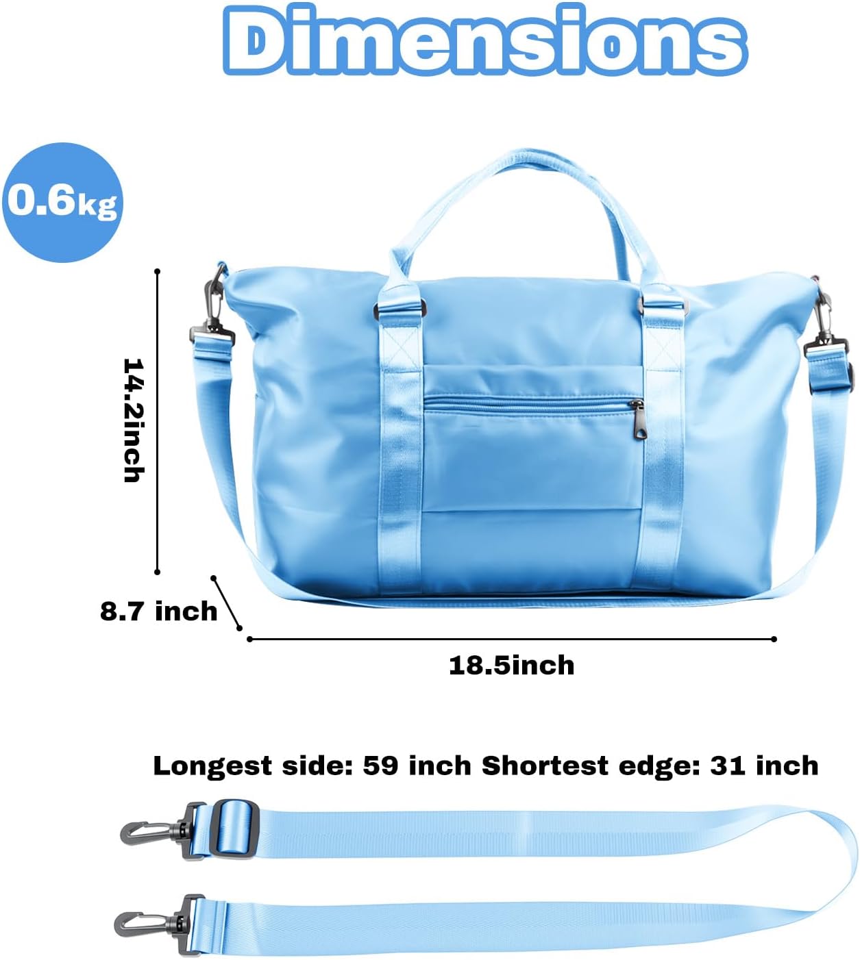 Weekender Duffel Bags for Women， Travel Totes Bag for Airplane Essentials, Overnight Bags for Women with Trolley Sleeve, Large Carry On Hospital Bag for Labor and Delivery, Sport, Gym
