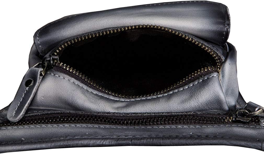 Leather Waist Pack Drop Leg Bag for Men Women Belt Bumbag Multi-Purpose Motorcycle Bike Outdoor Sports Tactical Cycling Riding Hiking Camping Pouch