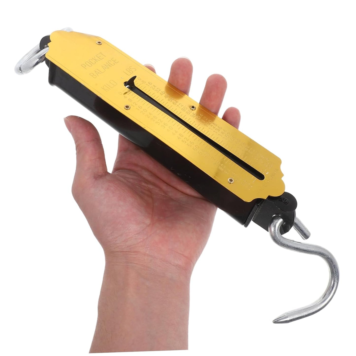 2pcs Portable Mechanical Hanging Scale Capacity for Accurate Weighing of Luggage Produce and Fish Lightweight and Easy to Carry with Hook Design