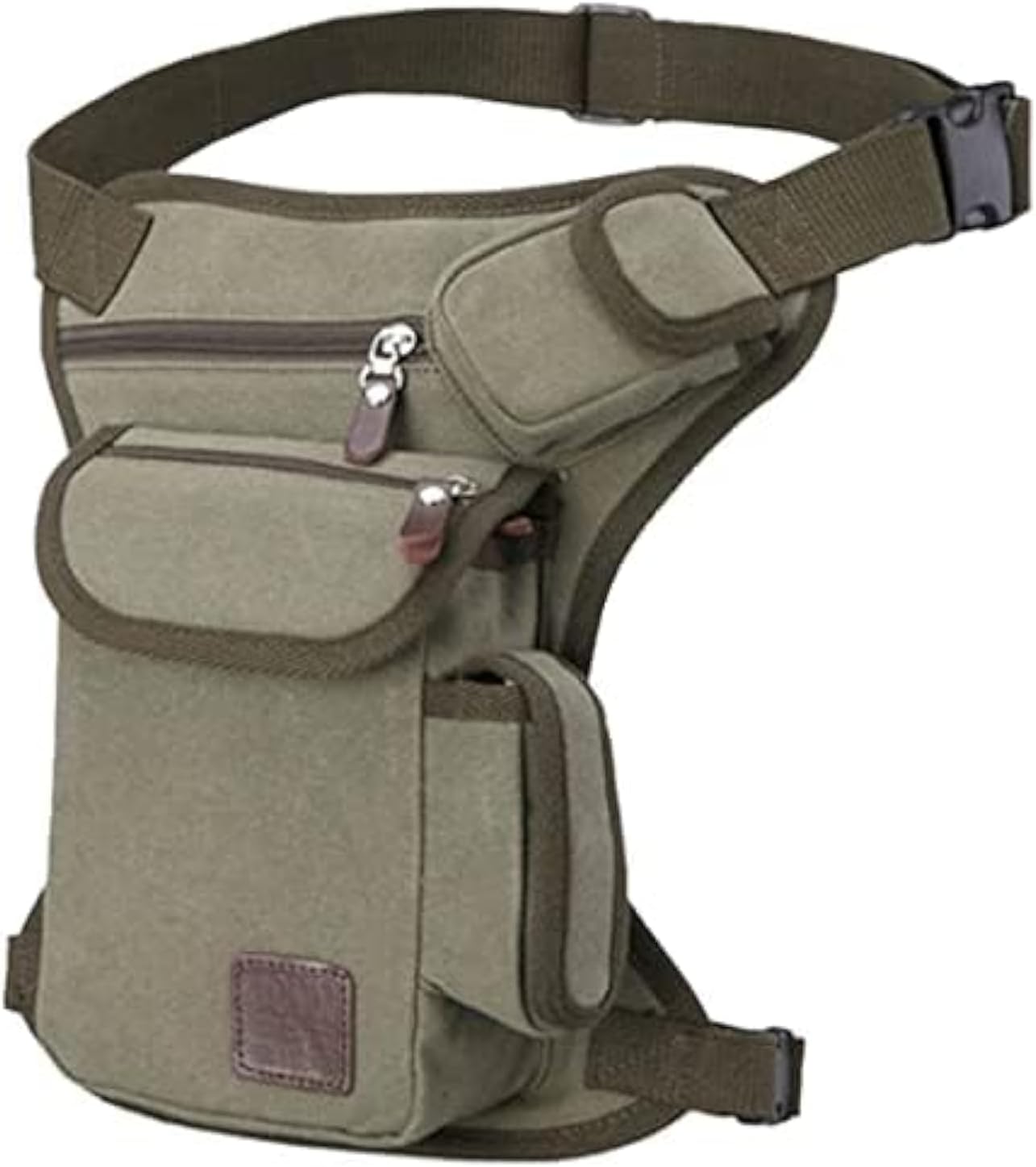 Leather Waist Pack Drop Leg Bag for Men Women Belt Bumbag Multi-Purpose Motorcycle Bike Outdoor Sports Tactical Cycling Riding Hiking Camping Pouch