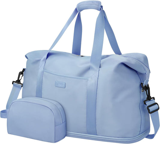 Expandable Travel Duffle Bags Weekender Overnight Bags for Women Men Hospital Bag for Women Labor Delivery with Toiletry Bag Waterproof