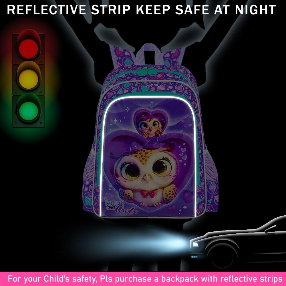 16" Backpack for Girls Boys 4-8, 3Pcs Kids Bookbag Set with Lunch Box, School Bag for Preschool Kindergarten